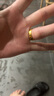 中國(guó)黃金（CHINA GOLD）黃金戒指素圈活口女情侶實(shí)心足金999對(duì)戒送女朋友送老婆生日禮物 男戒（約6.46g）實(shí)心 曬單實(shí)拍圖