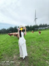 目丸蕾絲蝴蝶結(jié)草帽女夏季海邊沙灘度假遮陽防曬氣質(zhì)法式甜美太陽帽子 米色 曬單實(shí)拍圖