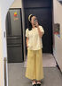 冶芷孕婦套裝夏季2025新款夏季女裝波點娃娃衫薄款短袖上衣褲子兩件套 孕婦套裝【上衣+黃色褲子】L碼 曬單實拍圖