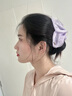 松窗夢(mèng)語 雪霧迷蝶溫柔氣質(zhì)亮紗蝴蝶仙氣法式精致抓夾后腦勺鯊魚夾發(fā)夾 紫色點(diǎn)鉆蝴蝶抓夾 曬單實(shí)拍圖