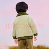 迷你巴拉冬季新款男女童發(fā)熱棉服寶寶厚款保暖復(fù)古外出棉衣 豆沙綠50306 110 曬單實(shí)拍圖