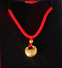 中國黃金（CHINA GOLD）黃金吊墜男女款足金小胖福金坨坨平安金鎖項鏈教師節(jié)禮物嬰兒滿月 摯愛禮盒+項鏈【紅繩】約0.6g 曬單實拍圖