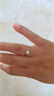 周大金 CHOW TAI KING一克拉莫桑鉆石戒指女士足銀求結(jié)婚鉆戒七夕情人節(jié)禮物送女友老婆 曬單實(shí)拍圖