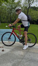崔克（TREK）公路車(chē) DOMANE AL 2 碳纖維前叉碟剎內走線(xiàn)長(cháng)途耐力公路自行車(chē) 深紅色胭脂紅色漸變 直郵到家 58CM（建議身高182-188CM） 16速 曬單實(shí)拍圖