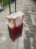 威納登旅行包女短途行李包折疊收納袋旅游出差手提包學(xué)生大容量健身包 卡其色小號 曬單實(shí)拍圖
