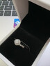 莫桑石戒指女純銀輕奢小眾設(shè)計六爪50分鉆石仿真求婚訂婚結(jié)婚鉆戒 星織女戒50分 默認活口可以調(diào)節(jié)大小 曬單實拍圖