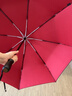 WCZ德國自動雨傘一鍵全收雙人防風超大折疊傘男士女大號晴雨兩用太陽 內紅（雙人126）-自動-黑膠防曬 曬單實拍圖