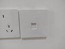 萬級（OFNPFTTH） 電腦光纖插座面板 86型SC耦合器光纖墻壁插座 移動光纖接口面板插座 白色單口 2-81116 曬單實拍圖
