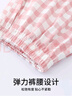 自由系【25年新品】女士純棉家居睡褲格子三分短褲可外穿寬松休閑少女 曬單實(shí)拍圖