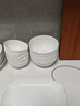瓷俠客北歐簡約陶瓷飯碗家用純白吃米飯碗骨瓷大號面碗可微波純色小湯碗  6英寸標準面碗【6個】 曬單實拍圖