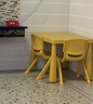 禧天龍靠背椅子家用加厚娃娃板凳寶寶小坐椅幼兒園塑料防滑可疊放小凳子 【玩具桌】亮麗黃 1個(gè)【不含椅子】 【優(yōu)選PP原料】 曬單實(shí)拍圖