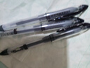 晨光（M&G）靈智系列水筆0.38mm黑色中性筆學(xué)生拔蓋全針管簽字筆 GP1212 3支裝（送橡皮1塊） 曬單實(shí)拍圖