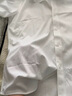 杉杉襯衫男夏季商務(wù)短袖襯衫免燙純色翻領(lǐng)休閑襯衣男 白色1408 43  曬單實(shí)拍圖