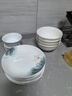 弘廊碗盤碟單個高檔景德鎮(zhèn)釉下彩骨瓷餐具新中式簡約吃飯碗面碗高端 6英寸面碗（煙雨江南無金邊） 曬單實拍圖