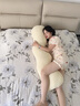 貝黎斯德德國冰絲長(cháng)條抱枕女生睡覺(jué)專(zhuān)用夾腿側睡超大號靠枕睡眠神器男生款 奶油黃 105cm*48cm 含枕芯 【獨立內膽可拆洗】 曬單實(shí)拍圖
