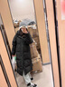 DRPR品牌女裝輕奢時尚百搭羽絨服女冬季新款加厚保暖舒適簡約連帽外套 黑色 XS 曬單實拍圖