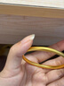 傳奧黃金手鐲足金9999純金古法磨砂亞光女款送媽媽款實(shí)心素圈黃金鐲子 8.88克（圈口52到58留言） 曬單實(shí)拍圖