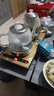 豐谷全自動上水電熱水壺 茶臺燒水壺 家用辦公茶桌茶幾嵌入式一體機茶具電茶爐套裝 1L （37*20cm）底部上水金色-三件套 曬單實拍圖