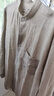 無印良品（MUJI）男式 漢麻水洗 立領(lǐng) 長袖襯衫 男士襯衣外套男裝25年夏季AC216A5S 淡綠色 L (175/100A) 曬單實拍圖