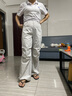 駱駝女裝工裝褲2025春夏新款直筒束腳褲抽繩百搭中性休閑褲子女 曬單實拍圖