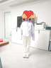 巴拉巴拉童裝女童外套兒童上衣2025春裝滿印防水大童連帽便服208125105002 曬單實拍圖