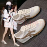 復(fù)古德訓(xùn)鞋女2025春夏新品網(wǎng)面透氣運動休閑鞋舒適百搭阿甘鞋跑步 卡其色 39 曬單實拍圖