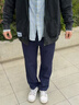 回力褲子男秋季美式高街運(yùn)動(dòng)休閑男褲2025新款男士痞帥寬松闊腿直筒褲 藏青(純色) XL /180(建議140斤-160斤左右) 曬單實(shí)拍圖