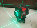 德力西電氣 DELIXI ELECTRIC紅外線水平儀高精度強(qiáng)光細(xì)線自動調(diào)平綠光藍(lán)12線激光室外建筑戶外 綠光12線巨無霸雙電＋全套配件 曬單實(shí)拍圖
