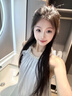 瑜尚臻品無袖掛脖連衣裙小個子娃娃裙溫柔風(fēng)超仙絕美漂亮裙子露肩甜美短裙 【藍(lán)色】M 曬單實(shí)拍圖