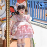 迪士尼（Disney）童裝洛麗塔公主裙女童夏季連衣裙2025新款兒童裙子玲娜貝兒禮服裙 短袖玲娜貝爾裙子+裙撐 100 建議2~3歲（ 90-100cm） 曬單實(shí)拍圖