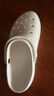 卡駱馳（crocs）經(jīng)典云朵clog洞洞鞋女鞋戶外涼鞋拖鞋厚底涼拖 206750-100 W8 曬單實(shí)拍圖