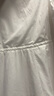 茵曼（INMAN）自然涼純棉府綢法式方領(lǐng)背心連衣裙2025夏季女裝新品無(wú)袖收腰裙子 珍珠白 M 曬單實(shí)拍圖