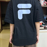 斐樂(lè )（FILA）FUSION潮牌情侶多彩短袖T恤2025新款男女短T時(shí)尚大logo短袖 A深黑-BK XS 160/84A 【寬松版型】 曬單實(shí)拍圖