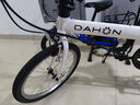 大行（DAHON）D6折疊自行車(chē)20英寸6速入門(mén)級(jí)折疊車(chē)成人學(xué)生通勤休閑單車(chē)KBC061 白色 曬單實(shí)拍圖