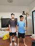 361°童裝 兒童運(yùn)動(dòng)套裝夏男女3-14歲輕爽速干套裝 藍(lán)160 曬單實(shí)拍圖