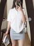 浪莎運(yùn)動(dòng)短裙女春夏2025新款高腰a字修身顯瘦包臀裙小個(gè)子半身裙 淺銀灰【防走光涼感顯瘦】 S 曬單實(shí)拍圖