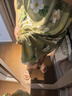 棉綢睡裙女夏薄款2025新款睡衣韓版甜美少女網(wǎng)紅家居外穿裙子QM 綠底小花2301 均碼 (90-140斤內(nèi)穿) 曬單實拍圖