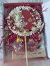 花喜禮中式新娘團扇結婚秀禾服雙面成品diy手工制作材料包古風(fēng)重工喜扇 紅色成品+禮盒+楠竹扇架 曬單實(shí)拍圖