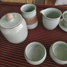 京峰閣 汝窯茶具整套高檔 家用送禮開(kāi)片可養(yǎng)描金茶壺茶杯蓋碗茶洗泡茶器 西施壺豆青大套組 14頭 曬單實(shí)拍圖