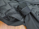 鴨鴨輕薄羽絨服男士短款秋冬季新款連帽內(nèi)膽休閑保暖鴨絨薄款拼接外套 極致黑色 L 曬單實拍圖