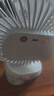 卡培登6寸USB小風扇/電風扇桌面/小電扇/小臺扇便攜迷你手持夾子睡眠小風扇辦公室宿舍桌面戶外可用 白色 曬單實拍圖