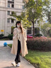 DGOV秋季溫柔風(fēng)黑白條紋針織衫女V領(lǐng)復(fù)古長(zhǎng)袖開衫毛衣女外搭薄外套女 白色條紋（偏白） S 【建議75-90斤】 曬單實(shí)拍圖