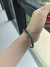 JACKBOLOA貨翡翠藥片手串直切手鏈女款輕奢本命年七夕情人節(jié)禮物 琢·翡翠手鏈(深綠色) 15cm 曬單實(shí)拍圖