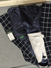 By Creations柏品【意大利Ferla】雙排扣西裝外套男士商務(wù)通勤休閑窗格單西服 黑藏青窗格 46 (170/88A) 曬單實(shí)拍圖