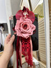 鹿色2025結(jié)婚布置套裝新款婚車裝飾主婚車花拉花車隊(duì)全套仿真花主婚車 【秋粉綁花-大紅喜】2個(gè)裝 曬單實(shí)拍圖
