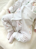 嬰兒套裝春秋季0到3個月男女寶寶純棉衣服幼兒分開秋衣秋褲兩件套 【100%純棉】字母熊 52 碼：0-2個月寶寶 曬單實拍圖