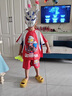 G.DUCKKIDS聯(lián)名奧特曼衣服男童夏裝套裝新款兒童籃球服夏季帥氣棉質(zhì)學(xué)生服裝 藍(lán)色 2431可拆卸披風(fēng) 110 建議身高100-110cm年齡4-5 曬單實(shí)拍圖