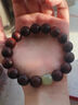 戚小米小葉紫檀手串女男款木質(zhì)文玩佛珠轉運珠手鏈念珠血檀木盤(pán)玩串珠子 珠徑約8mm+盤(pán)玩布袋 曬單實(shí)拍圖