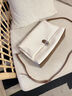 JACOPONNUS雅各邦腋下包女獨特設計感編織包包高端大氣高級感小眾通勤托特包 珠光白拼色【限定禮盒+禮袋】 曬單實(shí)拍圖