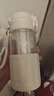 恩爾美（nRMEi）玻璃杯孕產(chǎn)婦躺著喝水女士高顏值夏季泡茶高硼硅防摔耐熱吸管杯子 曬單實拍圖
